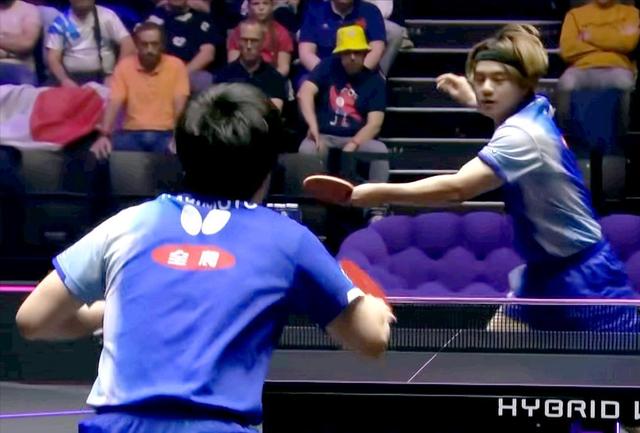 包含日本乒乓球队鏖战瑞典乒乓球队，张本智和高光表现的词条